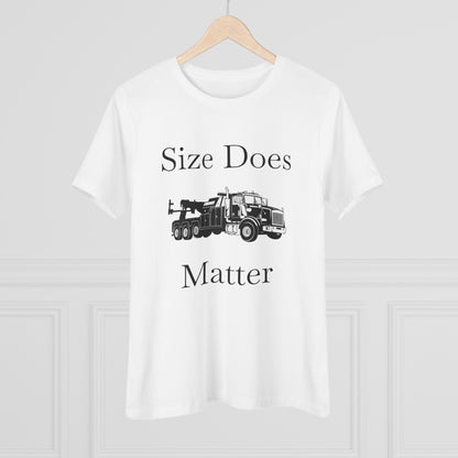 Size Does Matter Women's Short Sleeve Crewneck Tee