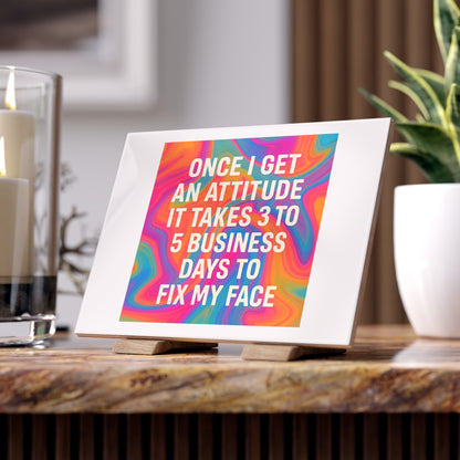 Fix My Face Ceramic Photo Tile