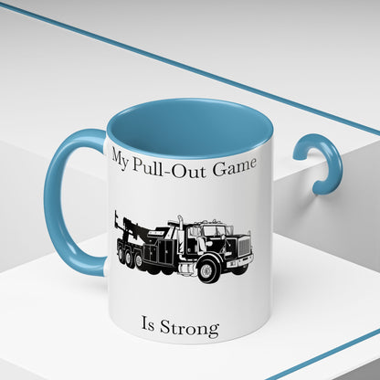 Pull Out Heavy Tow Truck 2-Tone Coffee Mug