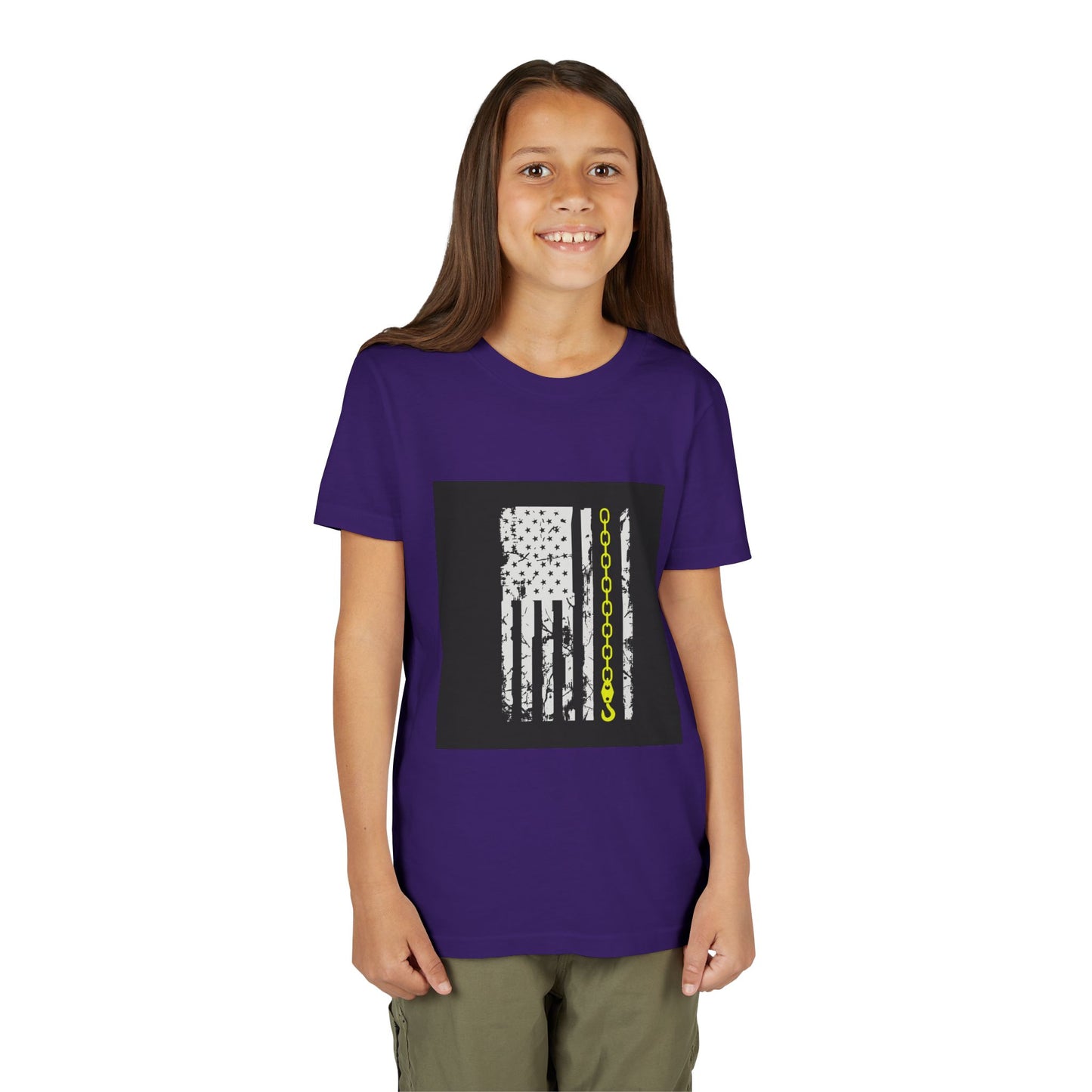 Thin Yellow Line Youth Unisex Short Sleeve Crewneck Tee