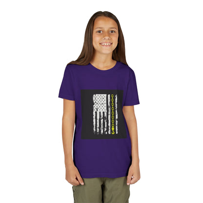 Thin Yellow Line Youth Unisex Short Sleeve Crewneck Tee