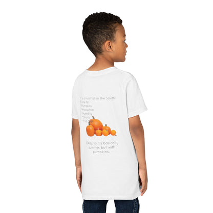 Fall In The South Youth Unisex Short Sleeve Crewneck Tee