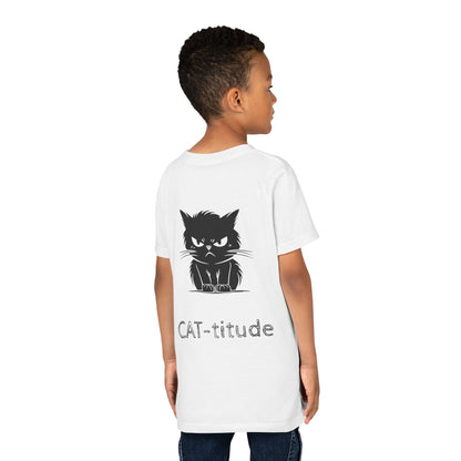 CAT-titude Youth Unisex Short Sleeve Crewneck Tee