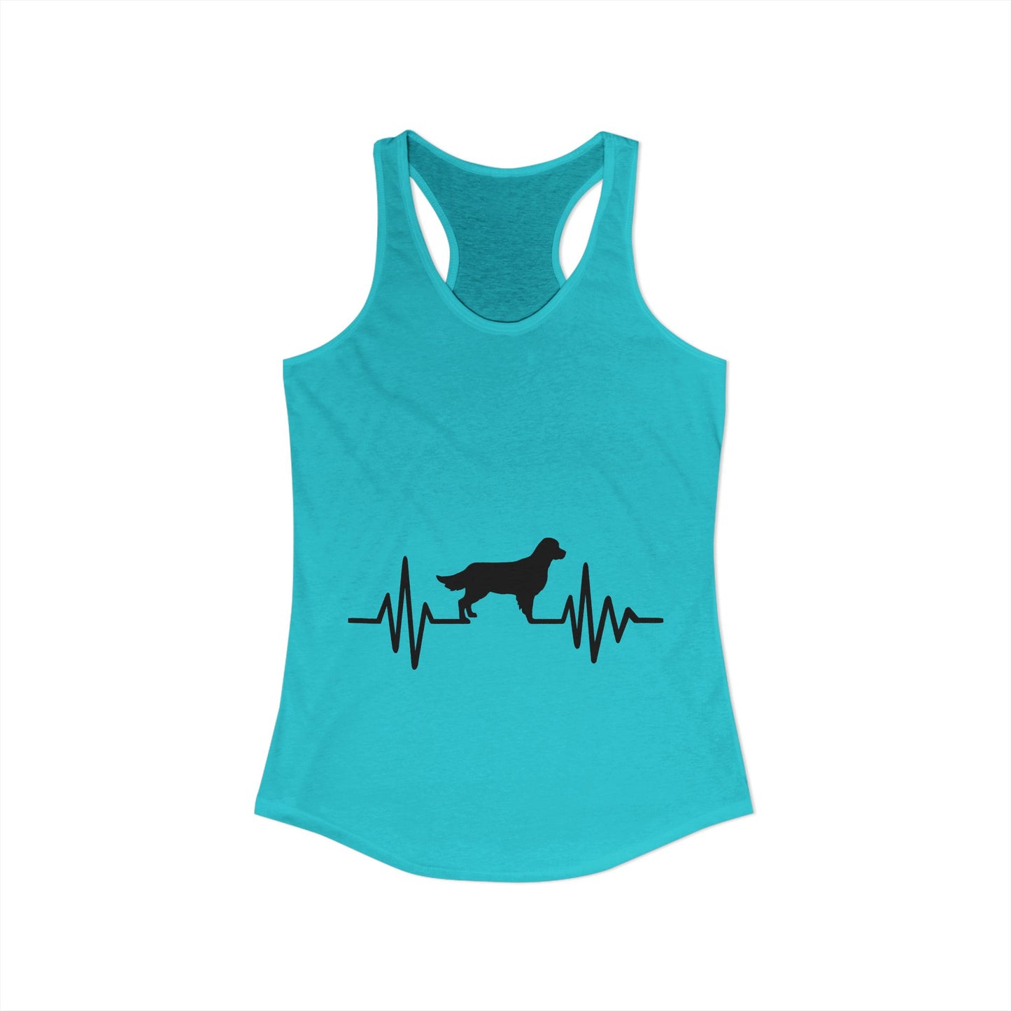 My Heart Beats For Goldens Women's Racerback Tank