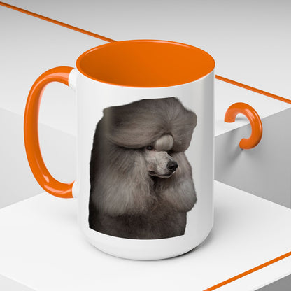 Poodle Head 2-Tone Coffee Mug