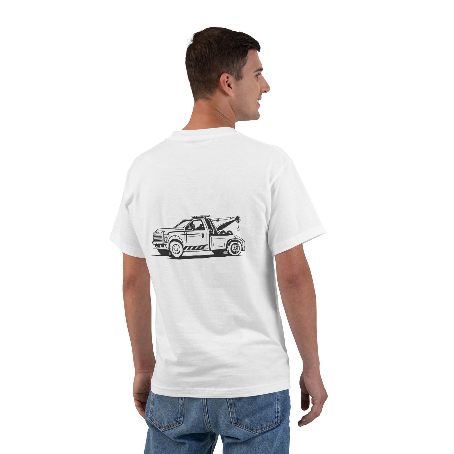 Wheel Lift Tow Truck Men's Short-Sleeve Crewneck Tee