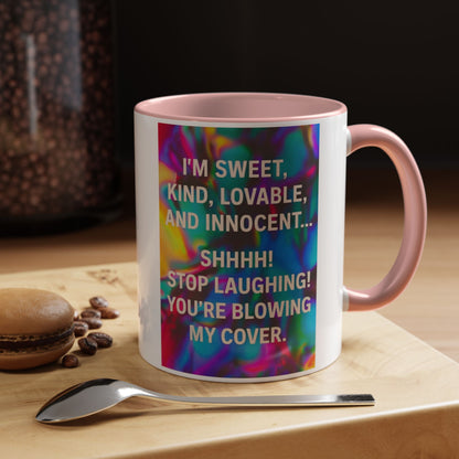 Blowing My Cover 2-Tone Coffee Mug