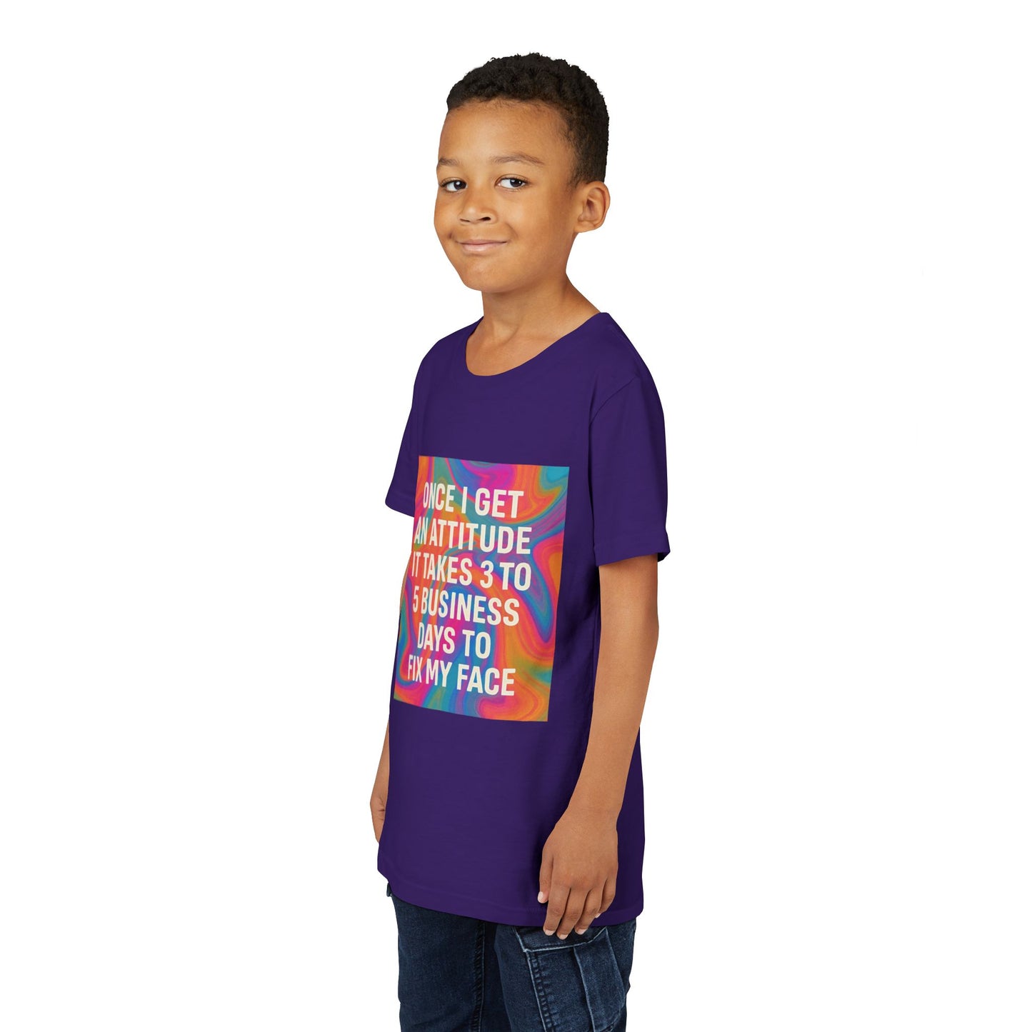 Fix My Face Youth Unisex Short Sleeve Crewneck Tee