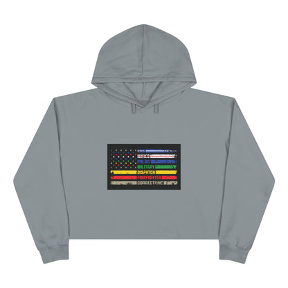 First Responder Women's Crop Hoodie