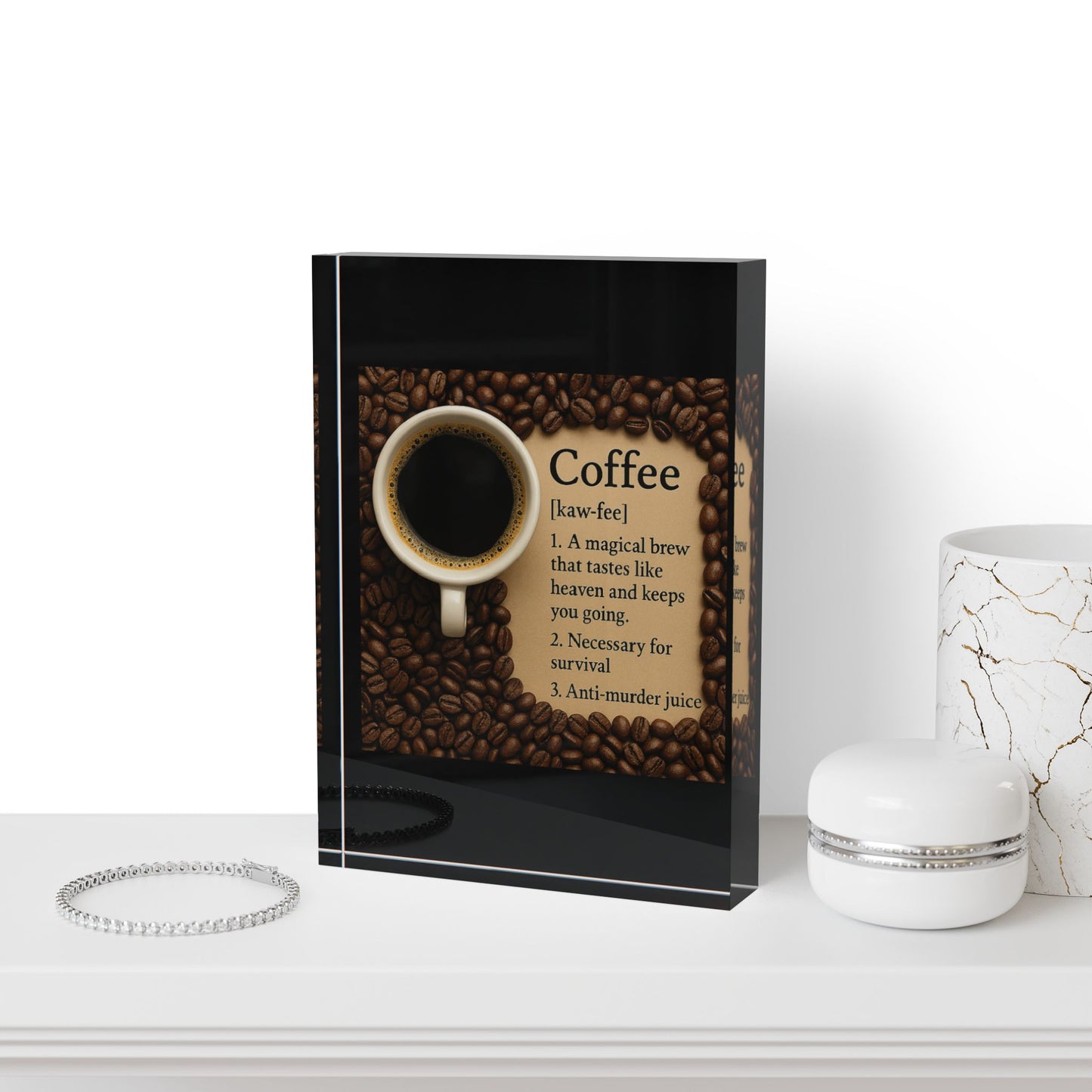 Coffee Definition Acrylic Photo Block
