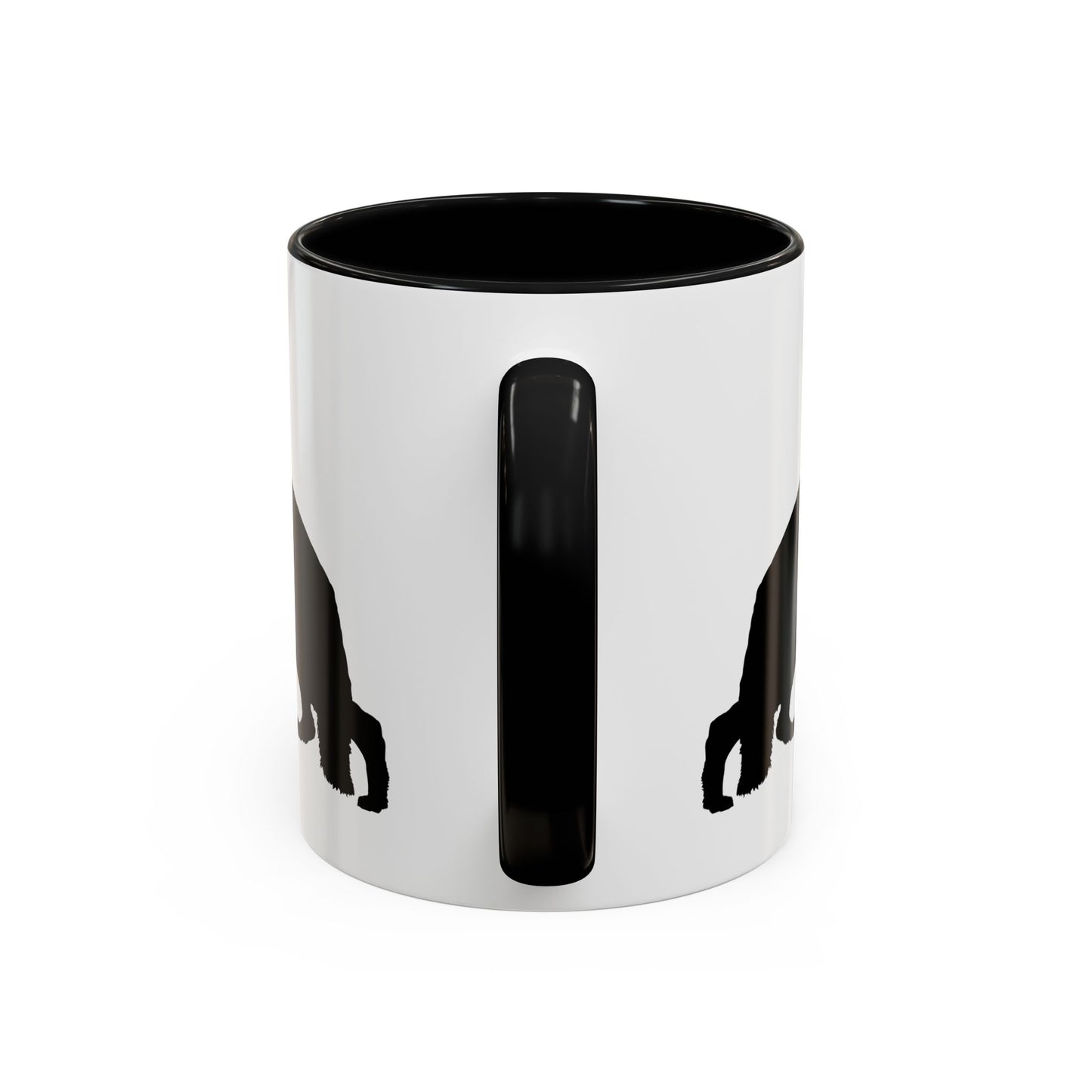 German Shepherd Silhouette 2-Tone Coffee Mug