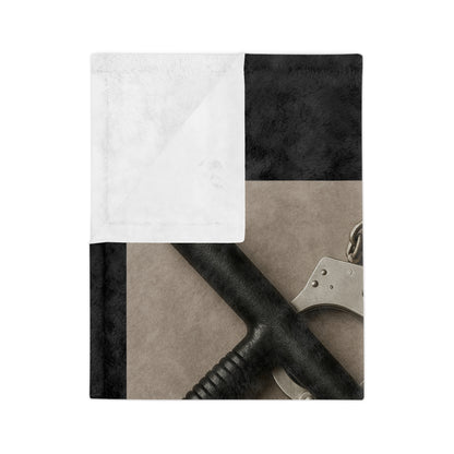 Law Enforcement Appreciation Velveteen Microfiber Blanket