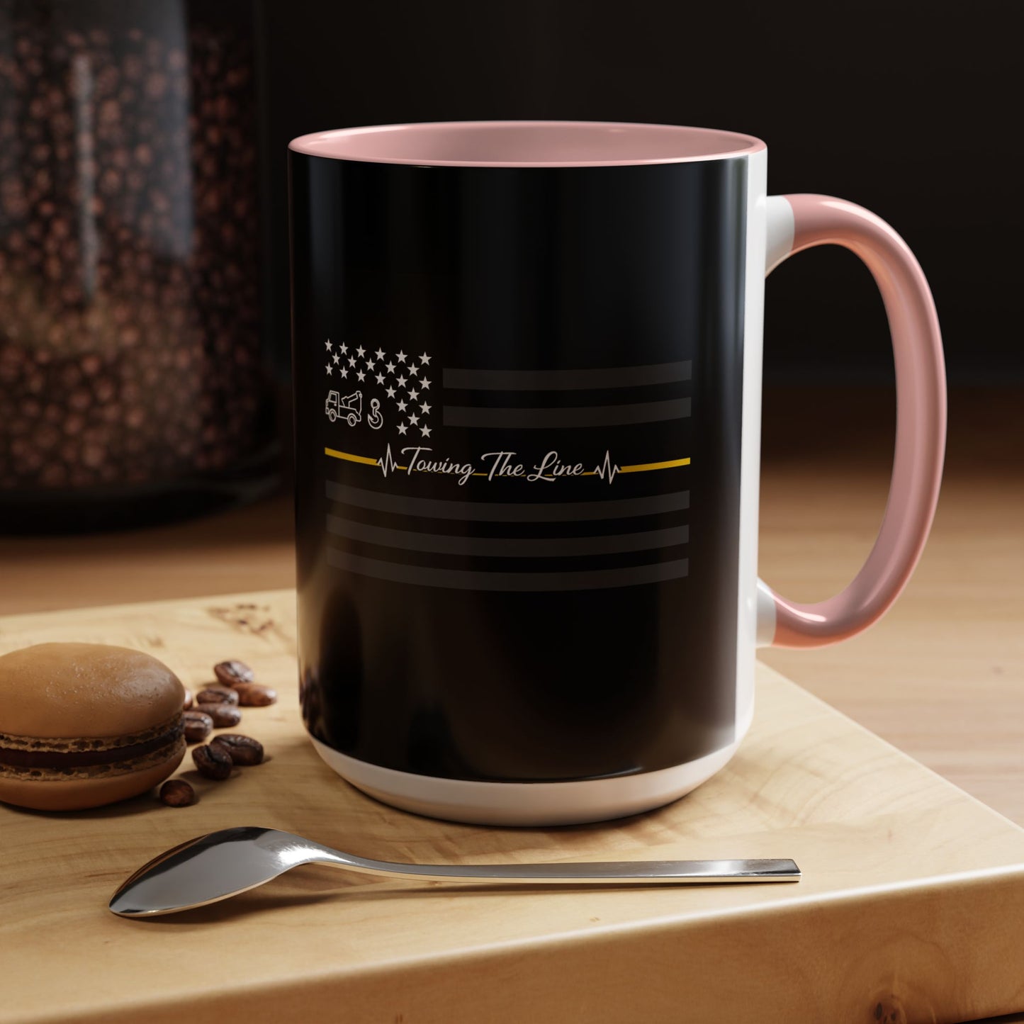 Thin Yellow Line 2-Tone Coffee Mug