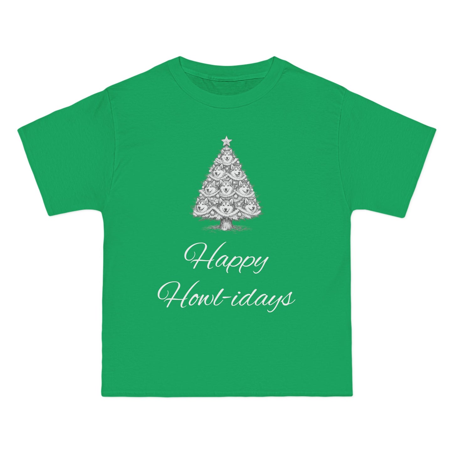 Happy Howl-idays Men's Short-Sleeve Crewneck Tee