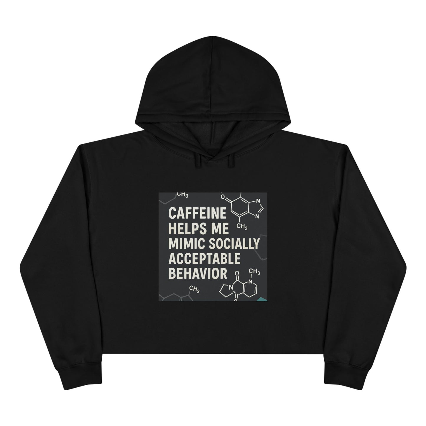 Socially Acceptable Women's Crop Hoodie