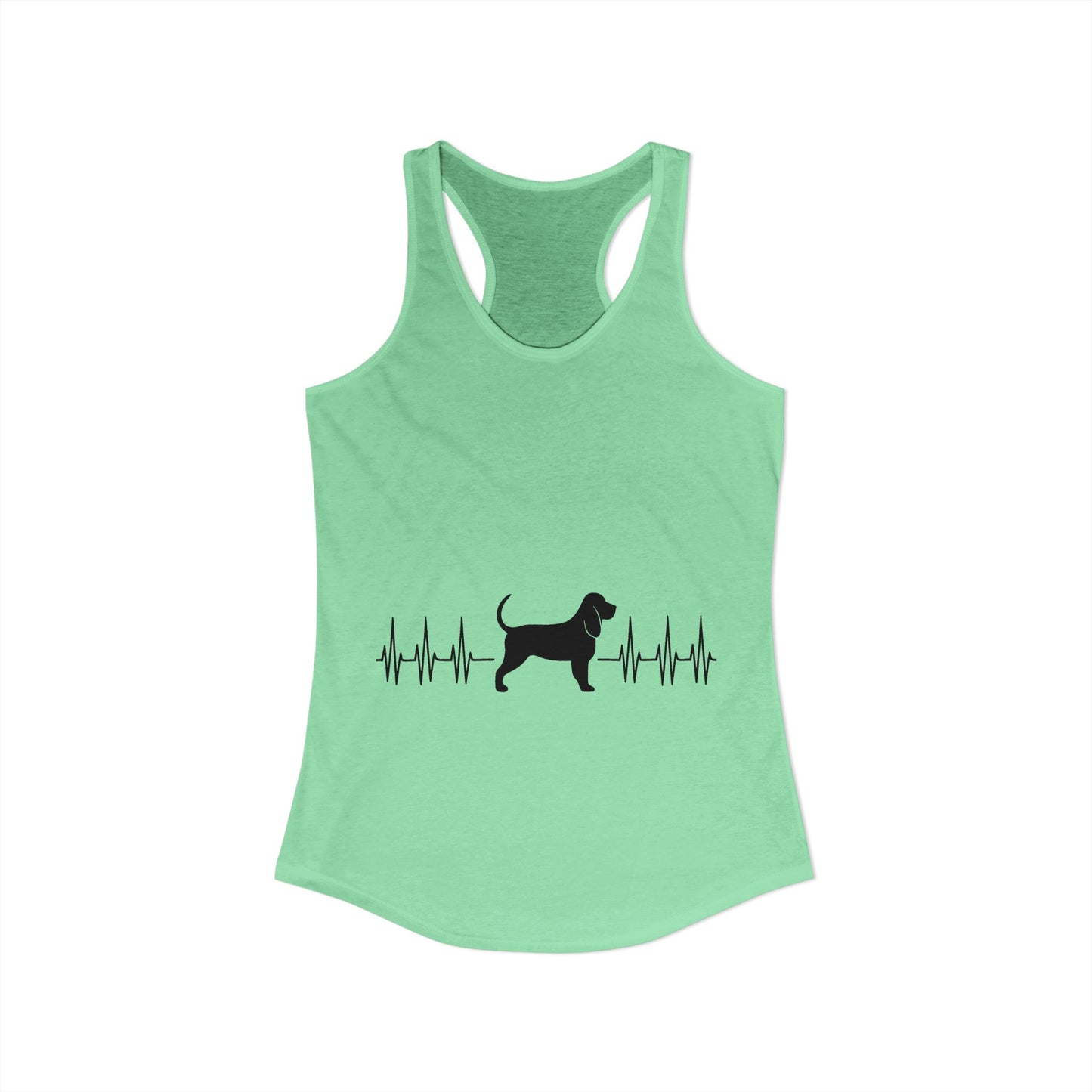My Heart Beats For Bloodhounds Women's Racerback Tank