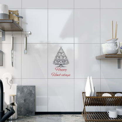 Happy Howl-idays Ceramic Photo Tile