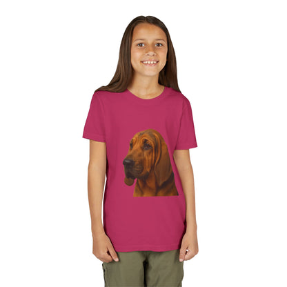 Bloodhound Head Youth Unisex Short Sleeve Crewneck Tee