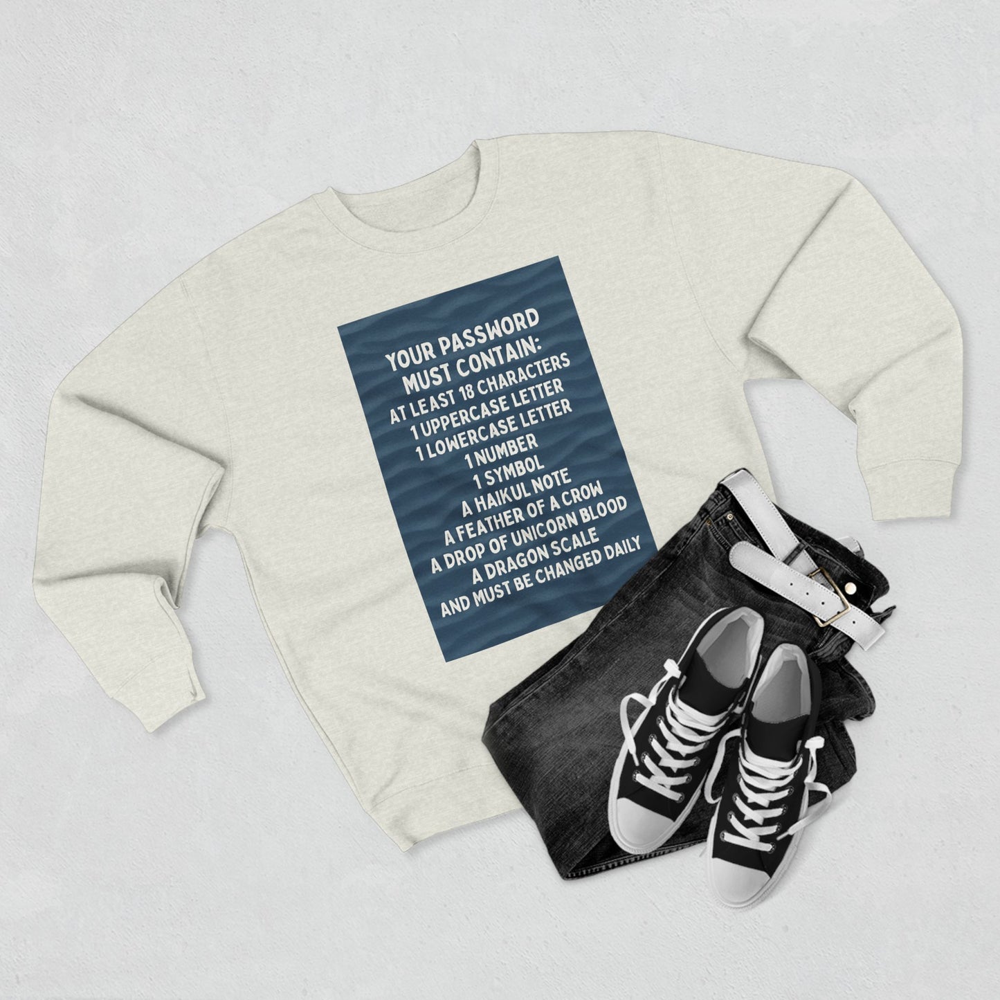 Password Unisex Crewneck Sweatshirt