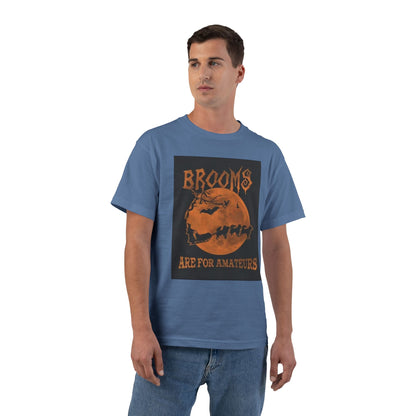 Brooms Are For Amateurs Men's Short-Sleeve Crewneck Tee