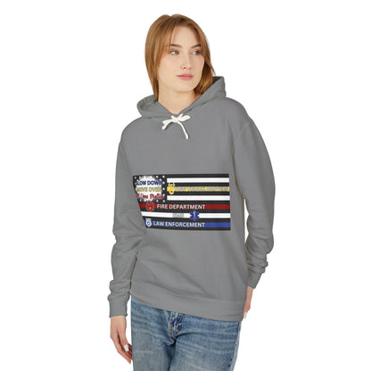 Slow Down Move Over Flag Unisex Lightweight Hoodie