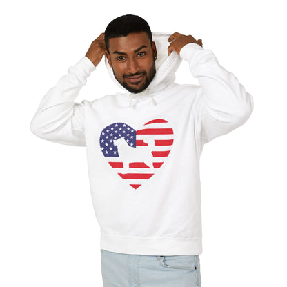 Malamute Flag Unisex Lightweight Hoodie