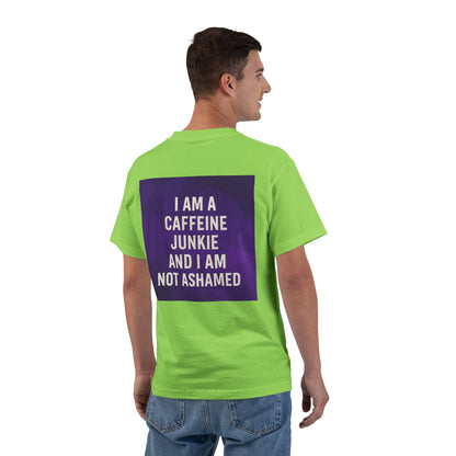 Caffeine Junkie Men's Short-Sleeve Crewneck Tee