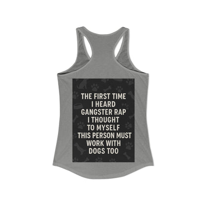 Gangster Rap Women's Racerback Tank