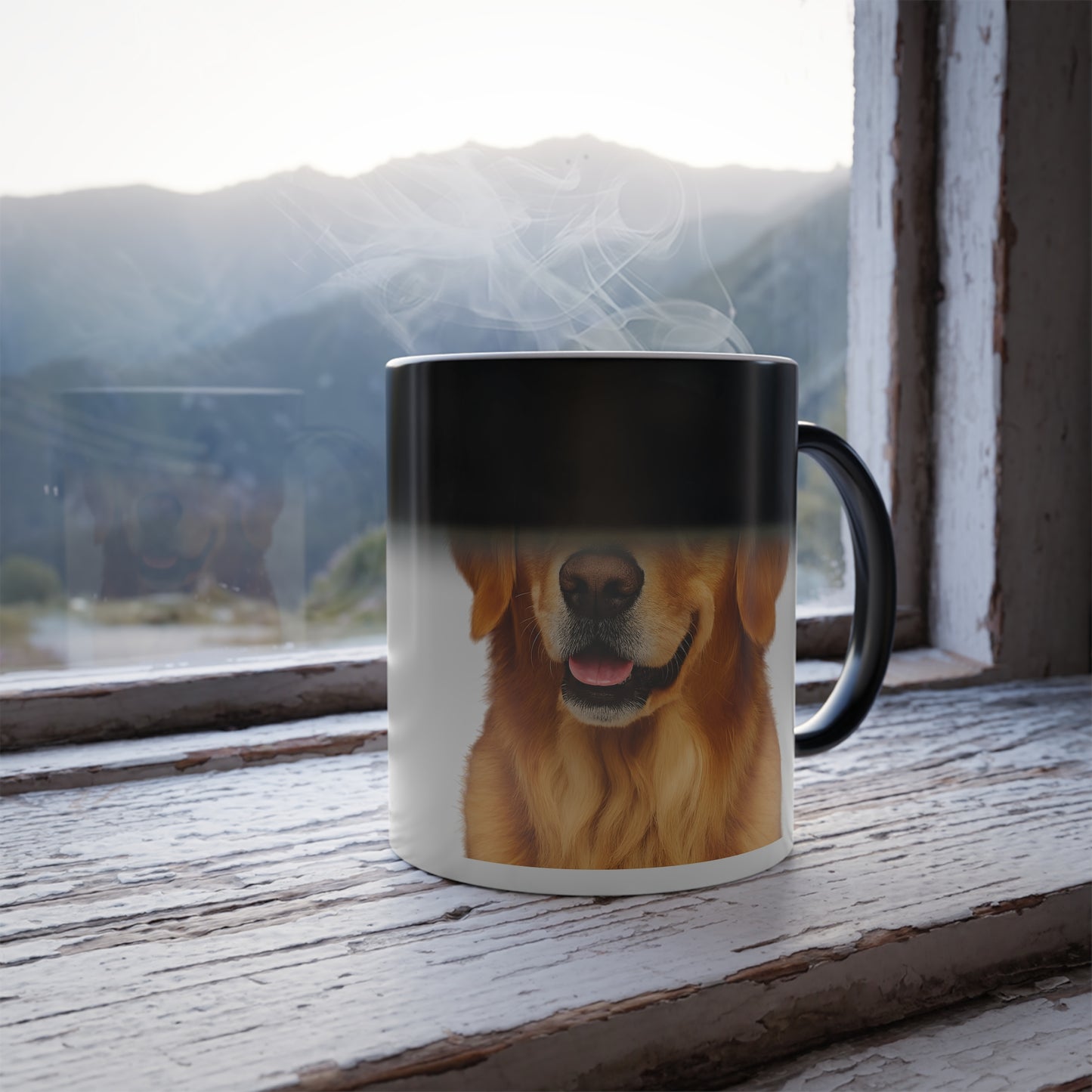 Golden Head Color Changing Mug