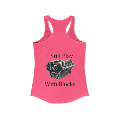 Play With Blocks Women's Racerback Tank
