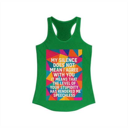 Speechless Women's Racerback Tank