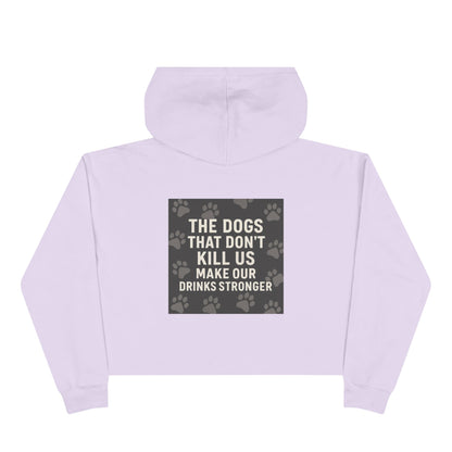 Drinks Stronger Women's Crop Hoodie