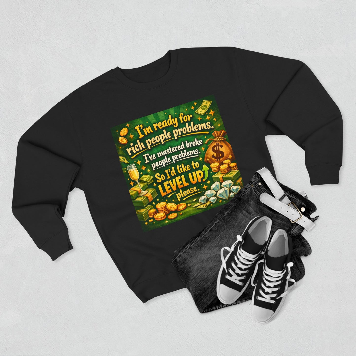 Level Up Unisex Crewneck Sweatshirt