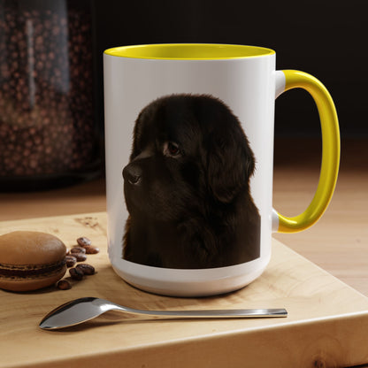 Newfie Head 2-Tone Coffee Mug