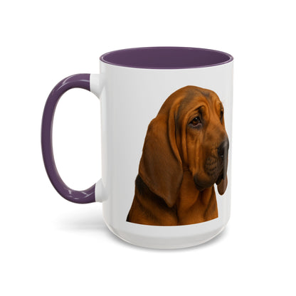 Bloodhound Head 2-Tone Coffee Mug