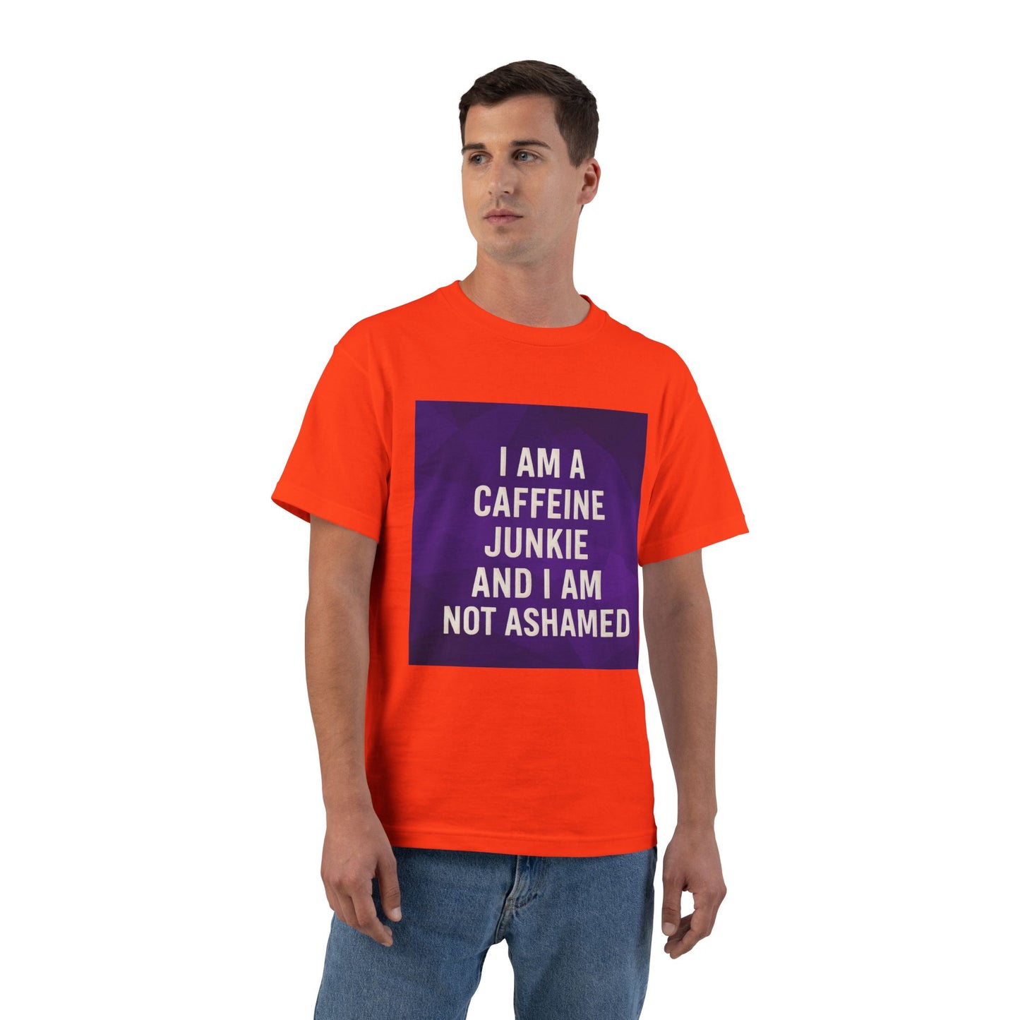 Caffeine Junkie Men's Short-Sleeve Crewneck Tee