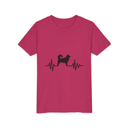 My Heart Beats For Malamutes Youth Unisex Short Sleeve Crewneck Tee
