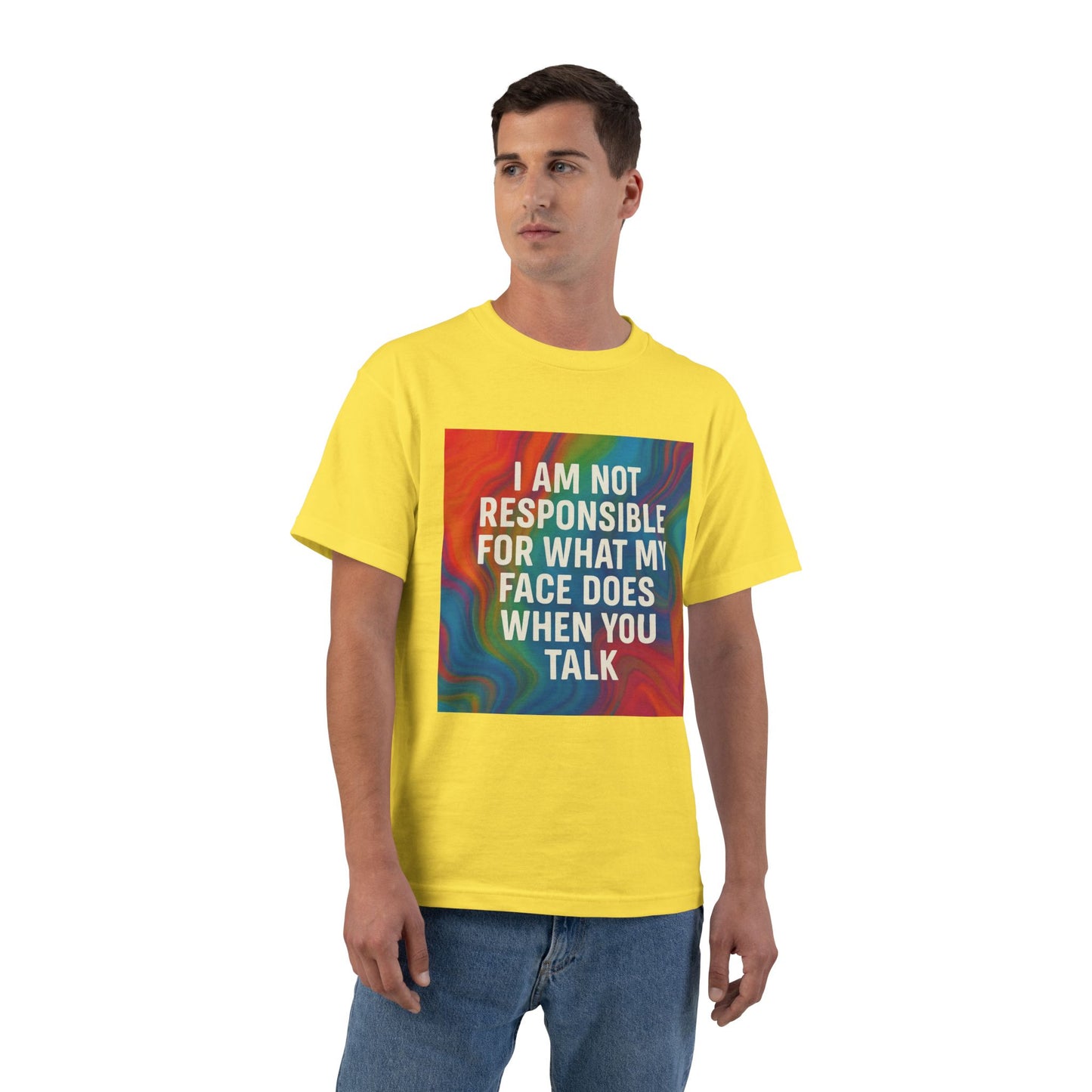 When You Talk Men's Short-Sleeve Crewneck Tee