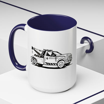 Wheel Lift Tow Truck 2-Tone Coffee Mug