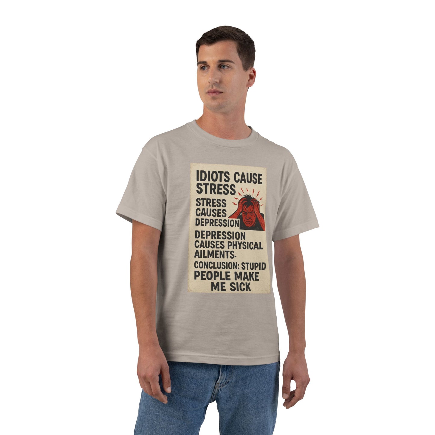 Stupid People Men's Short-Sleeve Crewneck Tee