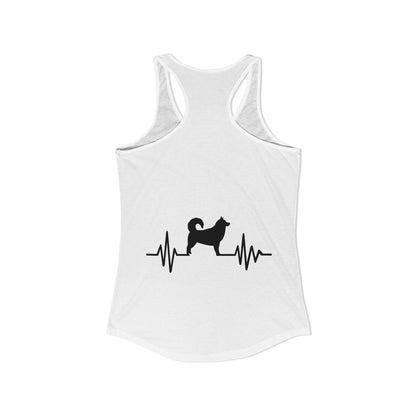My Heart Beats For Malamutes Women's Racerback Tank