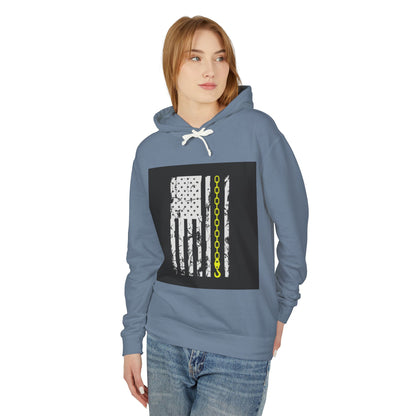Thin Yellow Line Unisex Lightweight Hoodie