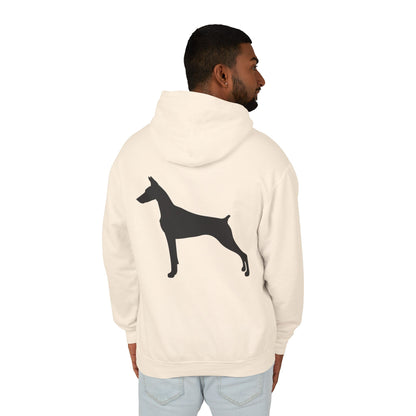 Doberman Silhouette Unisex Lightweight Hoodie