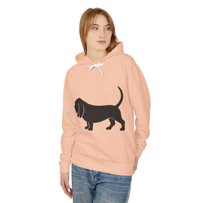 Basset Silhouette Unisex Lightweight Hoodie