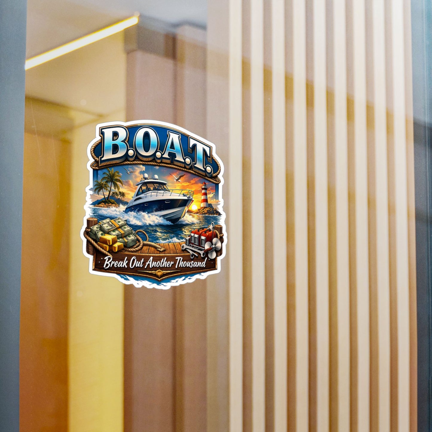 B.O.A.T. Vinyl Decal