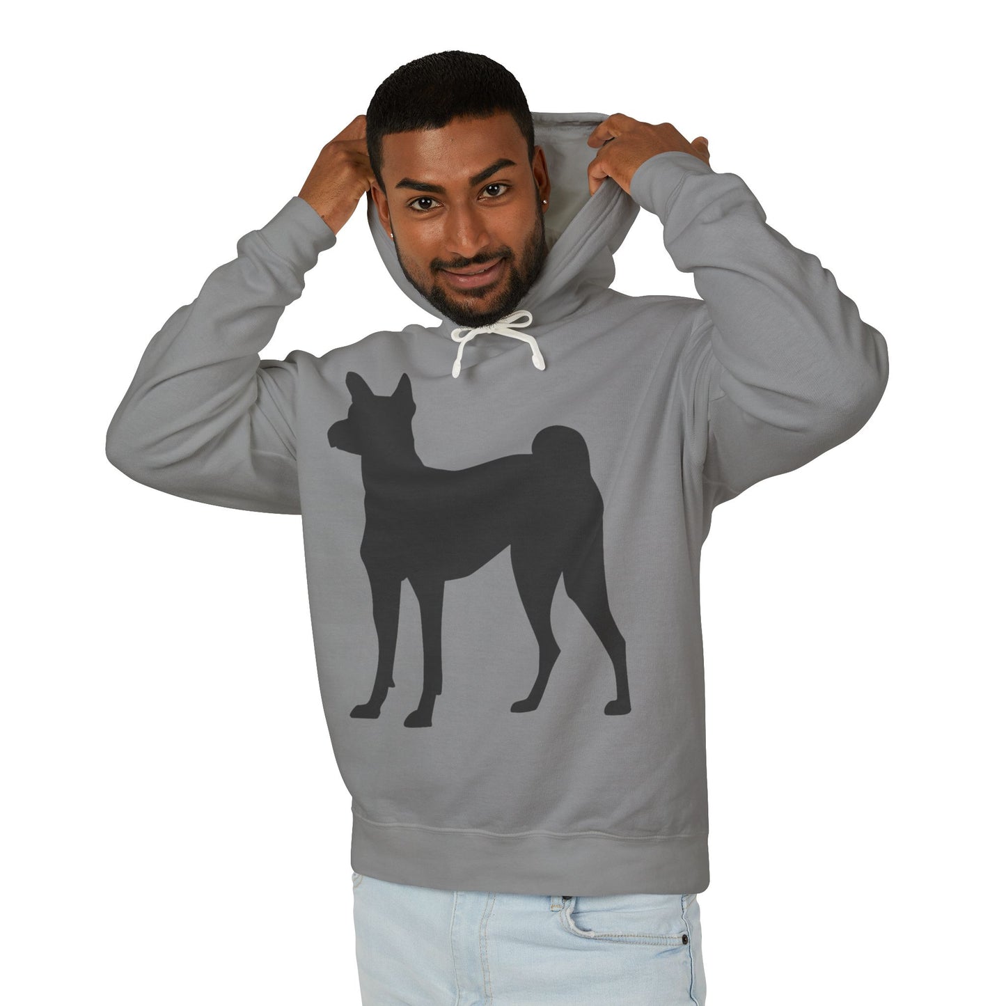 Basenji Silhouette Unisex Lightweight Hoodie