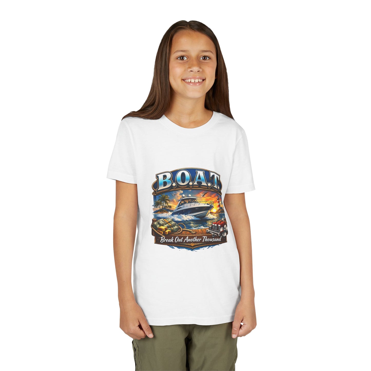 B.O.A.T. Youth Unisex Short Sleeve Crewneck Tee