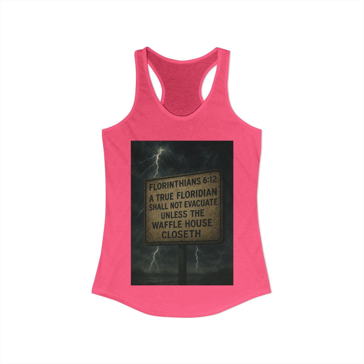 Florinthians 6:12 Women's Racerback Tank