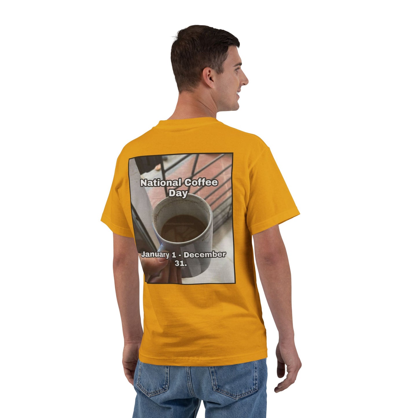 National Coffee Day Men's Short-Sleeve Crewneck Tee