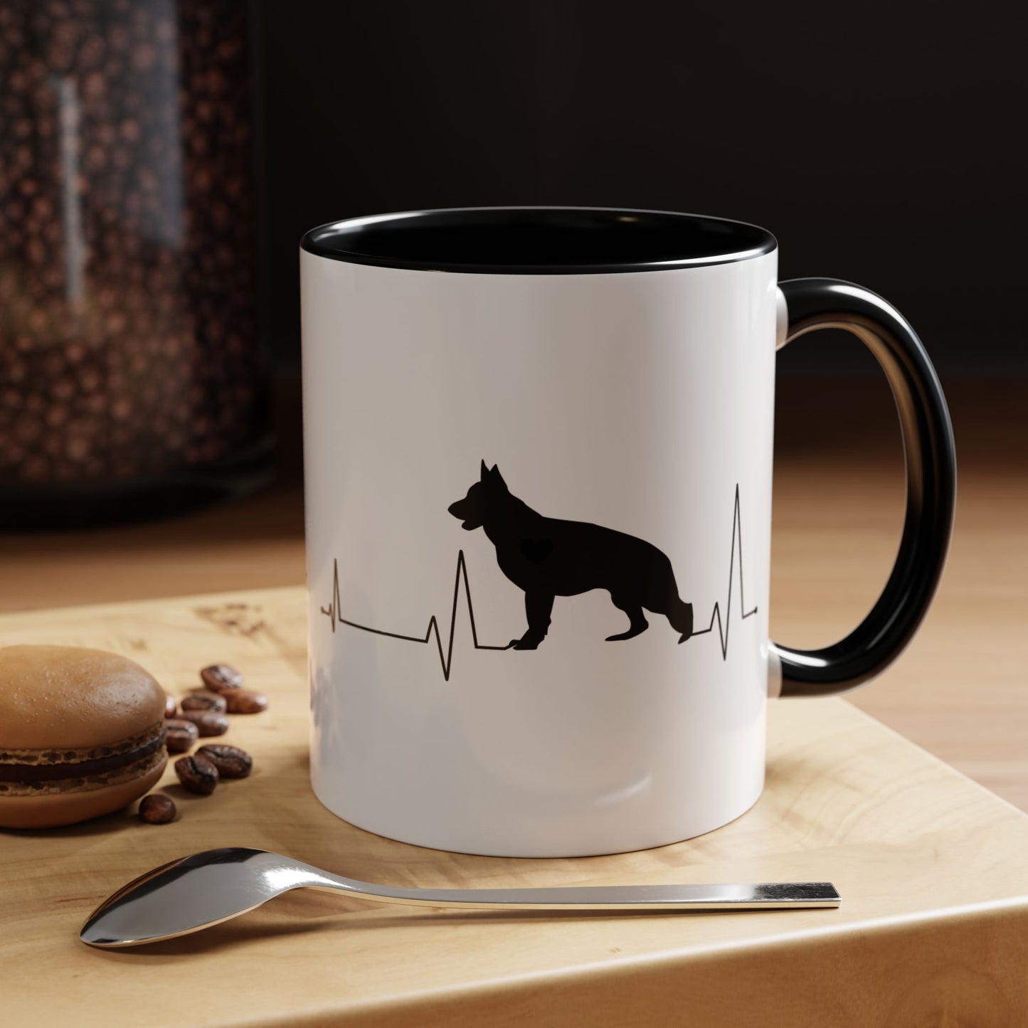 My Heart Beats For German Shepherds 2-Tone Coffee Mug